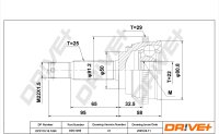 DR!VE+ DP2110.10.1260 Gelenksatz, Antriebswelle