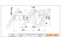 DR!VE+ DP2110.10.1571 Gelenksatz, Antriebswelle