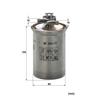 MANN-FILTER WK 842/21 x Kraftstofffilter