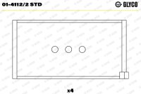 GLYCO 01-4112/2 STD Pleuellagerschale