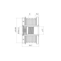 VALEO 588452 Generatorfreilauf