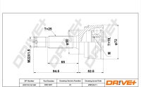 DR!VE+ DP2110.10.1261 Gelenksatz, Antriebswelle