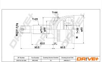 DR!VE+ DP2110.10.1264 Gelenksatz, Antriebswelle