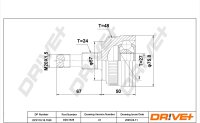 DR!VE+ DP2110.10.1529 Gelenksatz, Antriebswelle