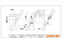 DR!VE+ DP2110.10.1589 Gelenksatz, Antriebswelle