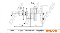 DR!VE+ DP2110.10.1592 Gelenksatz, Antriebswelle