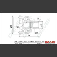 DR!VE+ DP2110.10.1646 Gelenksatz, Antriebswelle