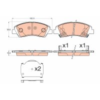 TRW GDB3618 Bremsbelagsatz, Scheibenbremse