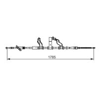 BOSCH 1 987 482 741 Seilzug, Feststellbremse