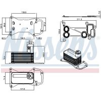 NISSENS 91577 Ölkühler, Motoröl