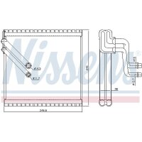 NISSENS 92409 Verdampfer, Klimaanlage