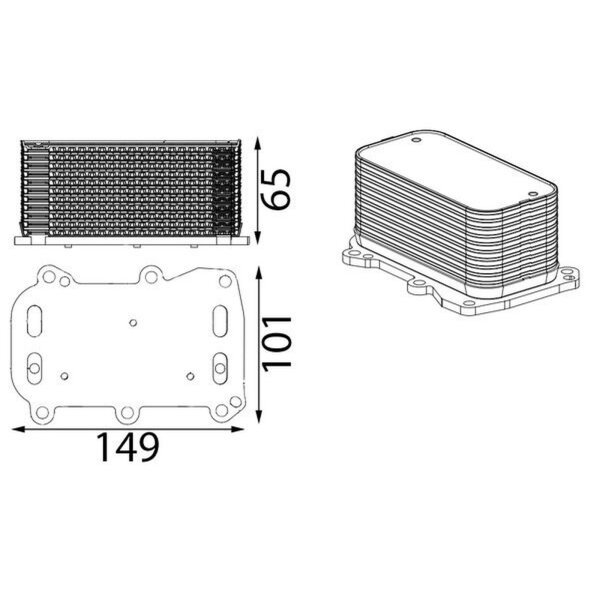 MAHLE CLC 431 000S Ölkühler, Motoröl