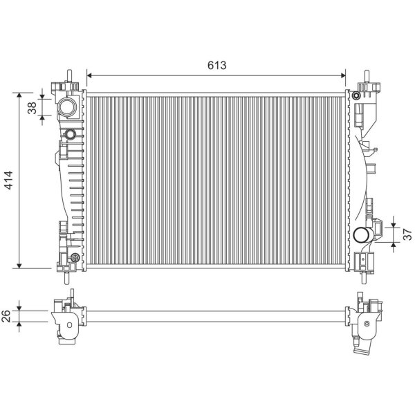 VALEO 701391 Kühler, Motorkühlung