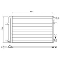 VALEO 812661 Kondensator, Klimaanlage