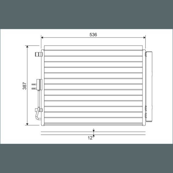 VALEO 822598 Kondensator, Klimaanlage