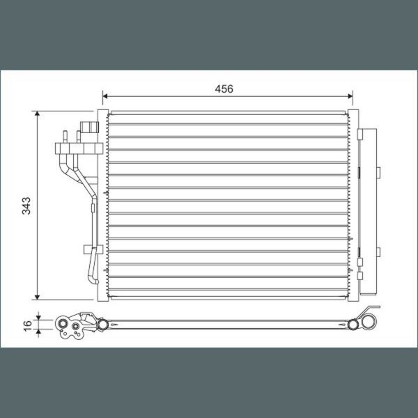 VALEO 822629 Kondensator, Klimaanlage