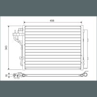 VALEO 822629 Kondensator, Klimaanlage