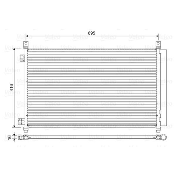 VALEO 822611 Kondensator, Klimaanlage
