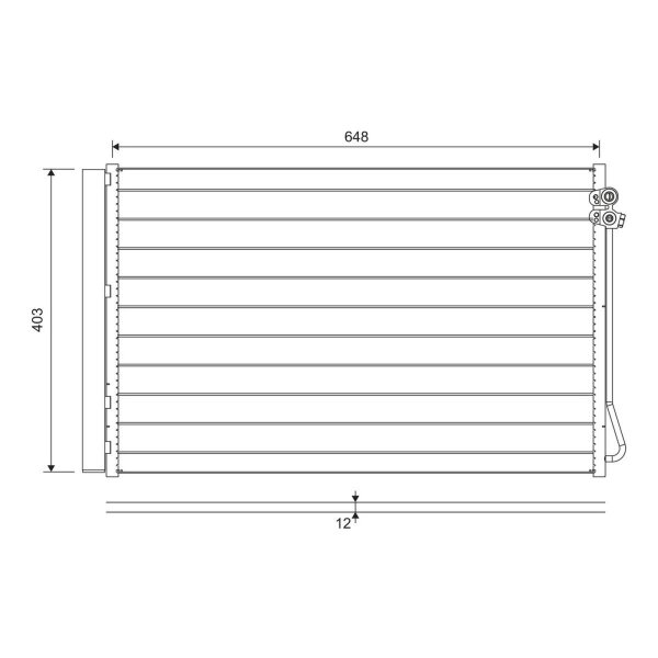 VALEO 822747 Kondensator, Klimaanlage