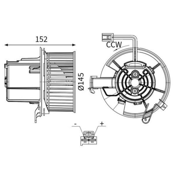 MAHLE AB 147 000S Innenraumgebläse