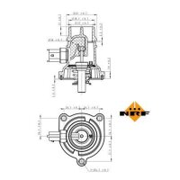 NRF 725024 Thermostat, Kühlmittel