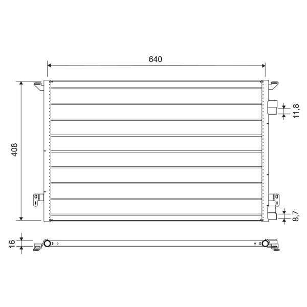 VALEO 817648 Kondensator, Klimaanlage