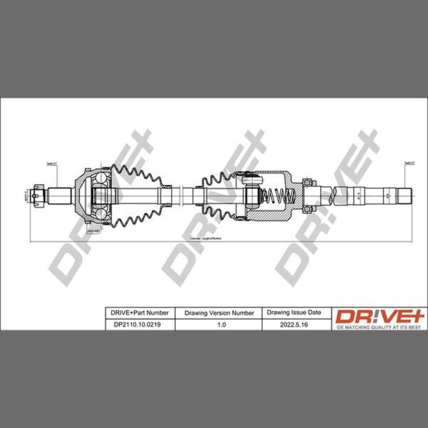 DR!VE+ DP2110.10.0219 Antriebswelle