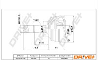 DR!VE+ DP2110.10.1182 Gelenksatz, Antriebswelle