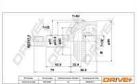 DR!VE+ DP2110.10.1248 Gelenksatz, Antriebswelle