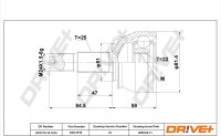DR!VE+ DP2110.10.1910 Gelenksatz, Antriebswelle