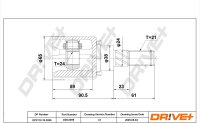 DR!VE+ DP2110.10.3099 Gelenksatz, Antriebswelle
