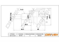 DR!VE+ DP2110.10.3186 Gelenksatz, Antriebswelle