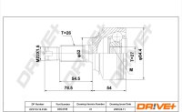 DR!VE+ DP2110.10.3189 Gelenksatz, Antriebswelle
