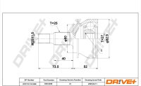 DR!VE+ DP2110.10.3268 Gelenksatz, Antriebswelle