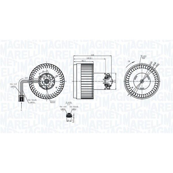 MAGNETI MARELLI 069412400010 Innenraumgebläse