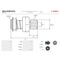 AS-PL SD0120(BOSCH) Freilaufgetriebe, Starter