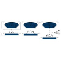 TRW GDB1386BTE Bremsbelagsatz, Scheibenbremse