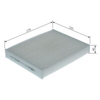 BOSCH 1 987 435 199 Filter, Innenraumluft