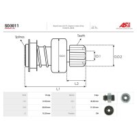 AS-PL SD3011 Freilaufgetriebe, Starter
