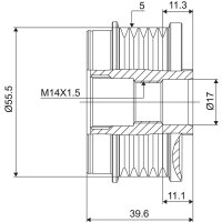 VALEO 588086 Generatorfreilauf