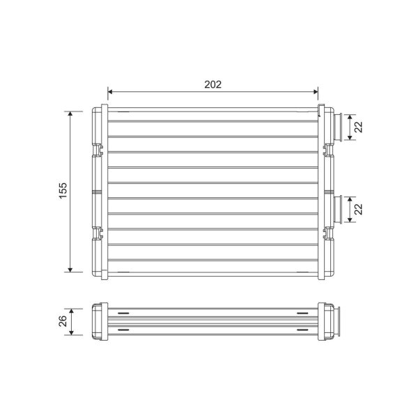 VALEO 811592 Wärmetauscher, Innenraumheizung