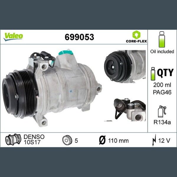 VALEO 699053 Kompressor, Klimaanlage