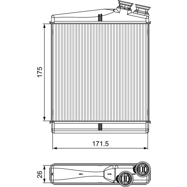 VALEO 811512 Wärmetauscher, Innenraumheizung