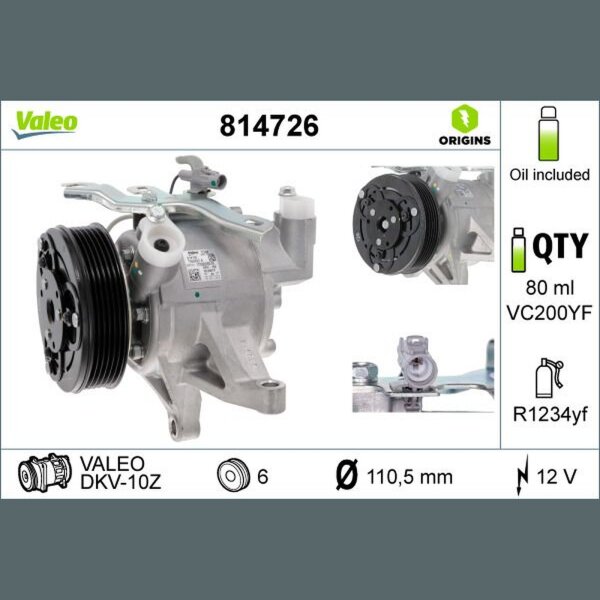 VALEO 814726 Kompressor, Klimaanlage
