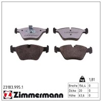 ZIMMERMANN 23183.995.1 Bremsbelagsatz, Scheibenbremse