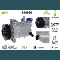 VALEO 690026 Kompressor, Klimaanlage