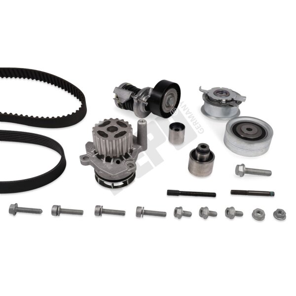 HEPU PK06621-XT1 Wasserpumpe + Zahn-/Keilrippenriemensatz