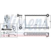 NISSENS 71165 Wärmetauscher, Innenraumheizung