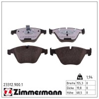 ZIMMERMANN 23312.900.1 Bremsbelagsatz, Scheibenbremse