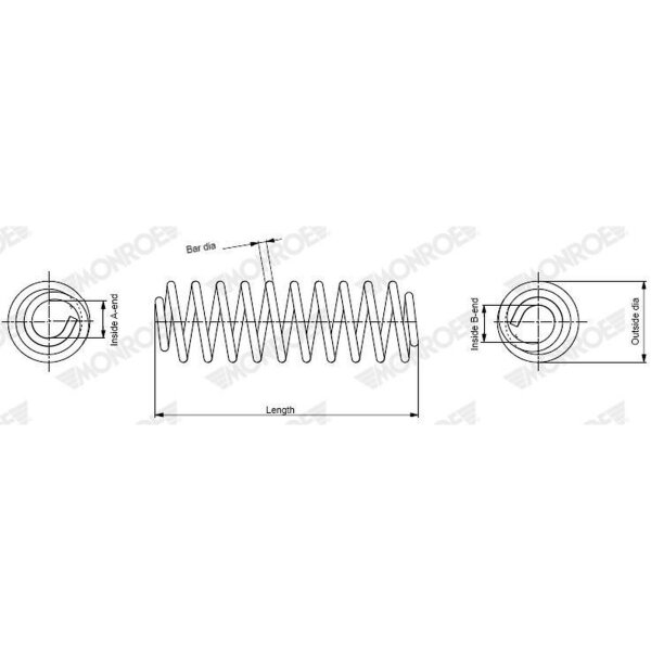 MONROE SP5242 Fahrwerksfeder